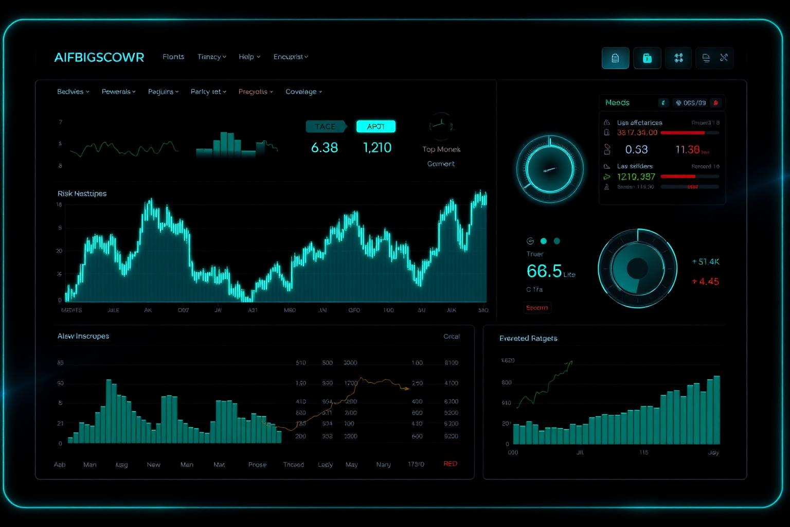 Trionex AI dashboard preview with trading analytics